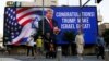 Ucapan Selamat atas kemenangan dalam Pemilu Amerika 2024 kepada calon presiden dari Partai Republik dan mantan Presiden Amerika Donald Trump di Tel Aviv, Israel, 6 November 2024. (Thomas Peter/REUTERS)