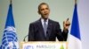 President Barack Obama delivers remarks during COP21, United Nations Climate Change Conference, in Le Bourget, outside Paris, on Nov. 30, 2015. 
