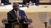 South African President Cyril Ramaphosa delivers his 2025 State of the Nation Address in Cape Town, South Africa, Feb. 6, 2025.