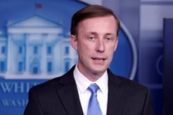 Penasihat Keamanan Nasional Gedung Putih Jake Sullivan memberikan pernyataan saat konferensi pers di dalam Gedung Putih di Washington, AS, 4 Februari 2021. (Foto: REUTERS/Tom Brenner)
