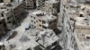 L'ex-ville syrienne rebelle de Douma à la périphérie de Damas, Syrie, 17 avril 2018. (AFP PHOTO / STRINGER)