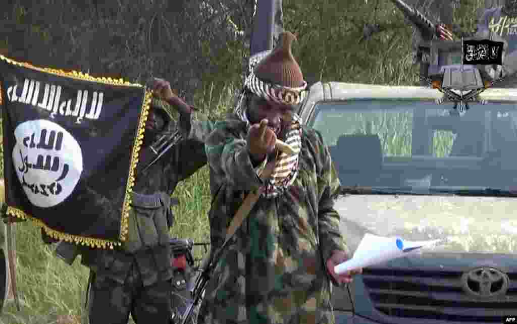 Shugaban ‘yan kungiyar Boko Haram Abubakar Shekau, Oktocba 2, 2014.
