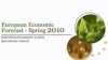 Cover of European Commission's new economic forecast