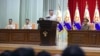 Pemimpin Korea Utara Kim Jong Un memberi sambutan saat kunjungan di Komando Angkatan Laut Tentara Rakyat Korea di Korea Utara, dalam foto yang dirilis Selasa, 29 Agustus 2023. (Foto: KCNA via KNS/AFP)