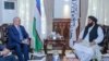 O'zbekiston Tashqi ishlar vaziri Abdulaziz Komilov va Prezident Mirziyoyevning Afg’oniston bo’yicha maxsus vakili Ismatulla Irgashev amirlikning muvaqqat Tashqi ishlar vaziri Amir Xon Muttakiy va boshqa rasmiylar bilan uchrashdi 