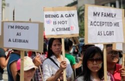 Salah satu demonstrasi di Jakarta menuntut persamaan hak bagi kaum LGBT.