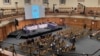 FILE - An international people's tribunal on Iran's alleged atrocities in its November 2019 crackdown on nationwide protests opens in London's Church House conference center on Nov. 10, 2021. (VOA Persian/Kevin Nha)
