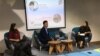 Dino Patti Djalal (tengah) dalam sesi Konferensi Pers Kongres Diaspora Indonesia di kantor IDNG Jakarta, Juni 12, 2017 (foto: VOA/Ahadian Utama)