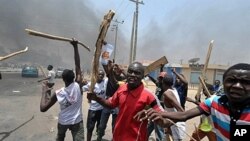 Wasu masu zanga-zanga kenan a Kano.