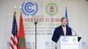 U.S. Secretary of State John Kerry delivers remarks at the 22nd UN Framework Convention on Climate Change Conference of Parties (COP22) in Marrakech, Morocco, Nov. 16, 2016.
