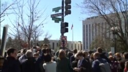 Street Section Outside Russian Embassy Dedicated to Fallen Opposition Leader
