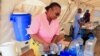 Cholera patients are treated at a local council clinic in Harare