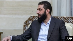 Ahmed al-Sharaa, pimpinan kelompok Islam Hayat Tahrir al-Sham (HTS) di Damaskus. (Foto: via AFP)