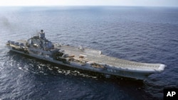 Російський авіаносець на шляху до Сирії