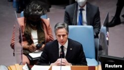 U.N. Security Council meeting on the situation between Russia and Ukraine, in New York