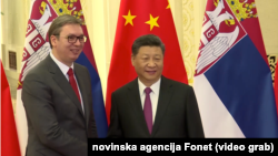 Arhiva - Predsednik Kine Si Đinping i predsednik Srbije Aleksadar Vučić, 25.04.2019. Foto: video grab 