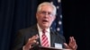 FILE - ExxonMobil CEO Rex Tillerson delivers remarks on the release of a report by the National Petroleum Council on oil drilling in the Arctic, in Washington, March 27, 2015.