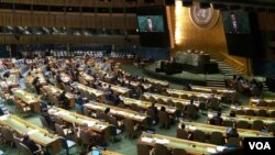 Perdana Menteri Makedonia Zoran Zaev dalam Sidang Umum PBB. (Foto:Dok)