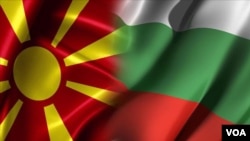 Знамињата на Северна Македонија и Бугарија