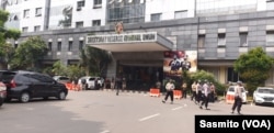 Gedung Polda Metro Jaya di Jakarta. (Foto:VOA/Sasmito)