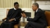 Shugaban Najeriya Muhammad Buhari da shugaban Amurka Barack Obama yau Yuli 20, 2015 yayin da suke ganawa.