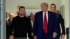 FILE - Donald Trump meets with Ukraine's President Volodymyr Zelenskyy at Trump Tower, Sept. 27, 2024, in New York. 
