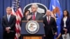 លោក Merrick Garland រដ្ឋមន្ត្រី​ក្រសួង​យុត្តិធម៌​អាមេរិកថ្លែងទៅកាន់​អ្នក​សារព័ត៌មាន​កាលពីថ្ងៃទី០៦ ធ្នូឆ្នាំ២០២៣។