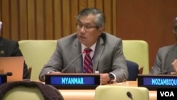 ကုလသမဂ္ဂဆိုင်ရာ မြန်မာအမြဲတမ်းကိုယ်စားလှယ် သံအမတ်ကြီး ဦးကျော်မိုးထွန်း (မှတ်တမ်းဓါတ်ပုံ)