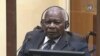 Félicien Kabuga liboso lya bazuzi na tribunal ya ONU, na La Haye, 29 septembre 2022.
