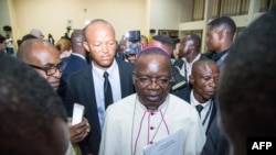 Mgr Marcel Utembi, mokambi ya CENCO (Conf♪0rence épiscopale nationale du Congo) na Kinshasa, RDC, 30 décembre 2016.