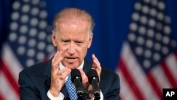 Joe Biden, speaks about the U.S. policy toward the Asia-Pacific region at an event hosted by the Center for American Progress, in Washington, Thursday, Jul. 18, 2013.