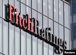 Logo jedne od najvećih kompanija na svijetu za procjenu kreditnog rejtinga Fič Rajtings, fotografisan u Londonu 3. marta 2016. godine.