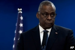 Menteri Pertahanan AS Lloyd Austin di Tel Aviv, Israel, Senin, 18 Desember 2023. (AP/ Maya Alleruzzo)