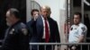 Поранешниот претседател Доналд Трамп се појави во Врховен суд на Њујорк, 15 април 2024 година, на првиот ден од неговото судење под обвинение за фалсификување деловни записи