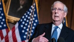 FILE - Senate Republican Majority Leader Mitch McConnell speaks during a news conference at the Capitol in Washington, Dec. 8. 2020.