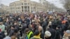 Građani u okviru akcije "Stani Srbijo, stani uz studente" blokiraju raskrsnicu ispred Pravnog fakulteta u Beogradu (Fonet / Marko Dragoslavić)