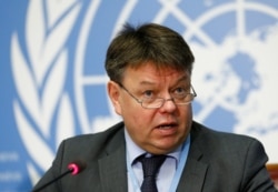 Petteri Taalas, di Jenewa, 24 Oktober 2016. (Foto; dok).