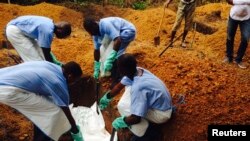 Ana binne wanda cutar Ebola ta kashe