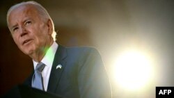 Американскиот претседател Џо Бајден зборува на прием во Музејот на уметност Метрополитен на маргините на 79-та сесија на Генералното собрание на Обединетите нации во Њујорк на 25 септември 2024 година