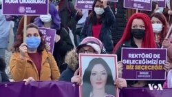 Jinên Enqereyî Tundîya Zilaman Protesto Kir