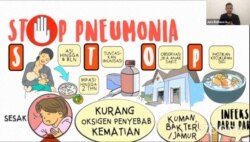 Kampanye STOP Pneumonia oleh Save the Children Indonesia dalam kegiatan virtual Festival Sehat Anak Indonesia, memperingati Hari Pnemonia Dunia 2020, Kamis (12/11/2020), dalam tangkapan layar.