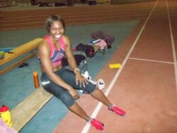 Winneth Dube came sixth in the 100 meter race in Athens in 2004. (Courtesy Photo: Winneth Dube)