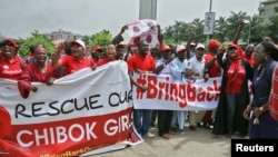 Zanga-zangar neman a je a kubuto da dalibai mata na Chibok da 'yan Boko Haram suka sace a Abuja, Yuni 3, 2014.