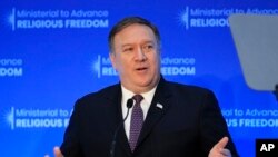 سخنرانی روز پنجشنبۀ مایک پمپئو، وزیر خارجۀ ایالات متحده در مورد آزادی مذهبی در جهان