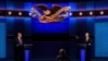 President Donald Trump, left, Democratic presidential candidate former Vice President Joe Biden, right, speaking during the first presidential debate with moderator Chris Wallace of Fox News, center, Sept. 29, 2020, in Cleveland, Ohio. 
