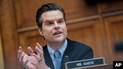ကန် ရှေ့နေချုပ်အဖြစ်လျာထားခံရသူ Matt Gaetz 