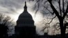 The U.S. Capitol is silhouetted at day's end in Washington, Tuesday, Feb. 14, 2017.