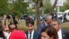 &#39;Yar majalisar kasar Italiya Laura Boldini ta ziyarci &#39;Yan Kungiyar BBOG A Dandalin Unity Fountain Inda akayi bikin Murnar sako&#39;Yan Matan Chibok.
