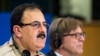 FILE - Chief of Staff of the Free Syrian Army Gen. Salim Idris addresses the media after he discussed the situation in Syria with the leader of the Group of the Alliance of Liberals and Democrats for Europe Guy Verhofstadt, right, at the European Parliament in Brussels, March 6, 2013. 