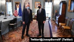 Susret Žosepa Borelja i Entonija Blinkena u Vašingtonu (Foto: Twitter/@JosepBorrellF)